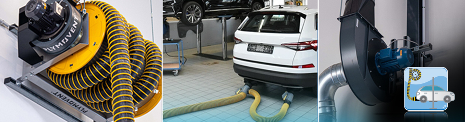 Vehicle Exhaust Extraction in Workshop
